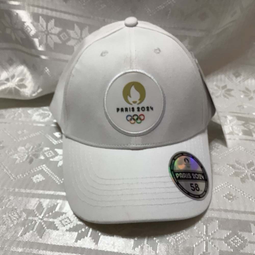 White Paris 2024 Olympics Cap Unisex